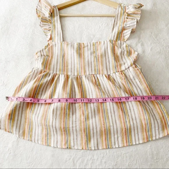 Vintage Style Stripe Babydoll Tank Top - Picture 6 of 10